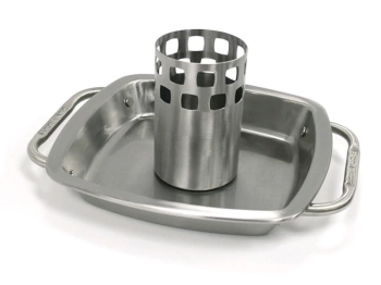 Broil King Porte-poules Imperial Broil King en acier inoxydable avec poignées