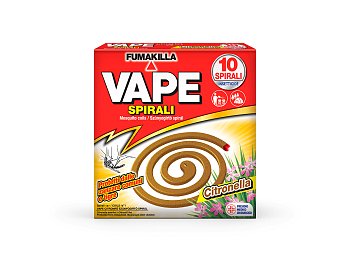 Vape Vape Fumakilla spirales anti-moustiques avec citronnelle 10 pièces