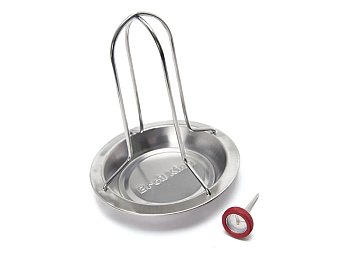 Broil King Porte-poulet en acier inoxydable Pluma Broil King avec thermomètre