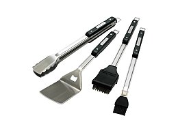 Broil King Ensemble de couverts Imperial 4 pièces en acier inoxydable Broil King