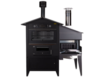 Rossofuoco Falò barbecue latéral à bois Fours Rossofuoco série 65/80/100 toit peint