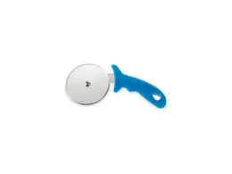 Clementi Forni Clementi Forni roulette coupe-pizza en acier inoxydable avec poignée bleue