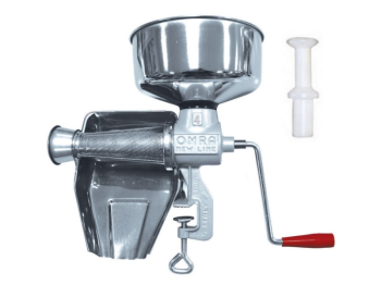 New O.M.R.A. Presse-tomates manuel No. 4 OM-2200-E avec hélice en résine New Omra