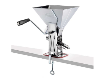 O.M.A.C. Gulliver 160 presse-tomates en acier inoxydable avec pince O.M.A.C.