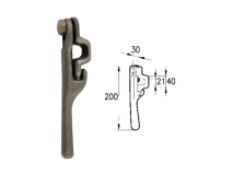 Cermag Loquet universel trilatéral 60459 pour bennes basculantes Cermag