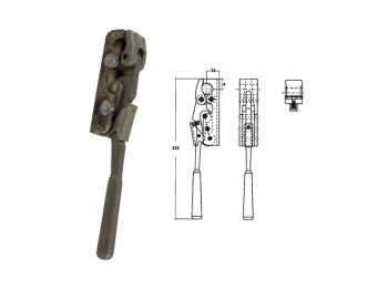 Cermag Serrure universelle 61860 Cermag robuste et polyvalente poids 0,989 kg