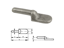 Cermag Goupille 60447 pour charnière courbée Cermag à usage intensif