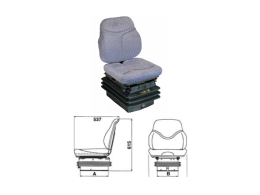 Cobo Siège SC79 suspension pneumatique M97 soufflet tissu d'ameublement approuvé