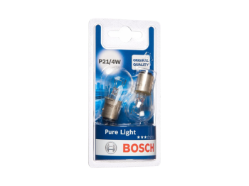 Bosch P21/4W Pure Light 12V 21/5W BAZ15d Bosch ampoules voiture x2