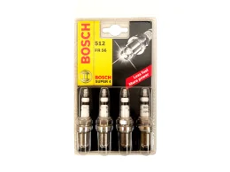 Bosch Lot de 4 bougies Bosch 512 FR56 pour Alfa Romeo Audi Peugeot Volkswagen