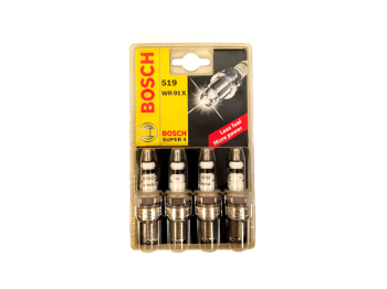 Bosch Pack 4 bougies d'allumage Bosch 519 WR91X