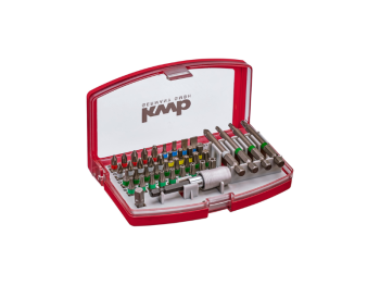 KWB Jeu de mèches KWB 42 avec clé à cliquet et porte-mèche magnétique