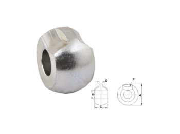 Cermag Rotula con taglio Cat.1-2-3 foro 22.1-28.4mm L 35-44.5mm spessore 10mm