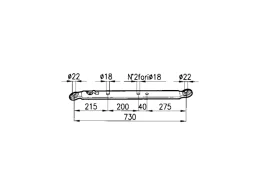 Cermag Bras de levage inférieur FIAT Plat 100x20 mm Position 2 poids 6,93 kg