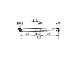 Cermag Braccio inferiore sollevamento FIAT Piatto 90x20 mm peso 14.07 kg adattabile