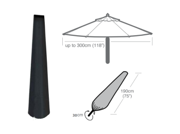 Bikain Housse de parapluie extérieure imperméable Bikain 190x30cm Protection UV 160 GSM