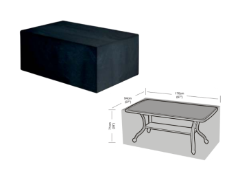 Bikain Housse imperméable pour grandes tables rectangulaires Bikain 170x71x94 cm UV 160 GSM