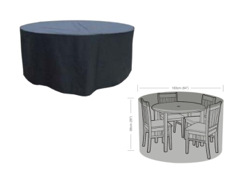 Bikain Housse Premium imperméable tables rondes chaises Bikain 163x89 cm UV 160 GSM