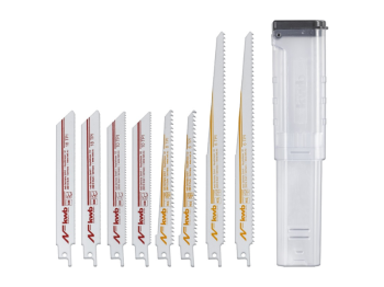 KWB KWB kit de lames de scie universelles 9pcs pour bois et HCS/Bi-métal 115-228mm