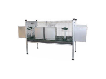 Ropet Cala 200018 Ropet Clapier à lapin en fer à 2 compartiments