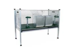 Ropet Cala 200016 Ropet clapier à lapins deux compartiments d'engraissement cm102x51x42/80