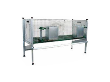 Ropet Dura 200111 Clapier pour rongeur deux compartiments d'engraissement 28x51x42/80cm empilable