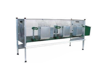 Ropet Clapier à lapin Plura 200213 Ropet compartiments 1 pouponnière 2 engraissement 158/183x51x42/80cm