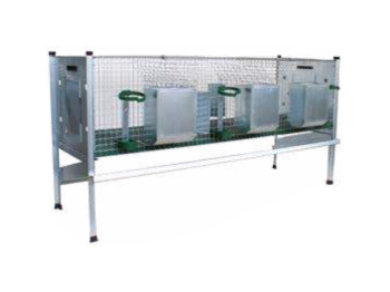 Ropet Clapier Plura 200211 Ropet trois compartiments d'engraissement 158x51x42/80cm