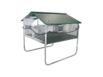 Ropet Nature 200420 Ropet clapier extérieur pour lapin deux compartiments d'engraissement 105x123x110cm