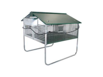 Ropet Nature 200420 Ropet clapier extérieur pour lapin deux compartiments d'engraissement 105x123x110cm