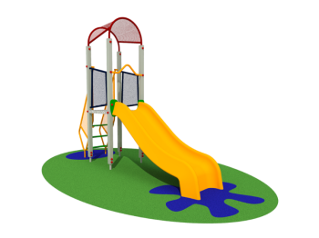 Giochipark Turret small Vega 1107 Playground aluminium slide H98cm EN 1176 2-8 ans