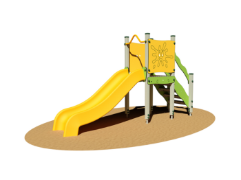 Giochipark Turret Splash 946M Toboggan d'aire de jeux H98cm échelle à grimper EN 1176 4 utilisateurs