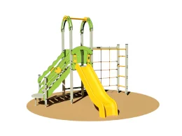 Giochipark Pongo Village 940M SG aire de jeux échelles marches tourelle toboggan H150cm EN 1176