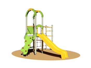 Giochipark Pongo Village 940M RA aire de jeux rampe poignées tourelle toboggan H150cm EN 1176