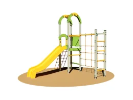 Giochipark Villaggio Pongo 940M RR Giochipark risalita rete torretta scivolo H150cm EN 1176