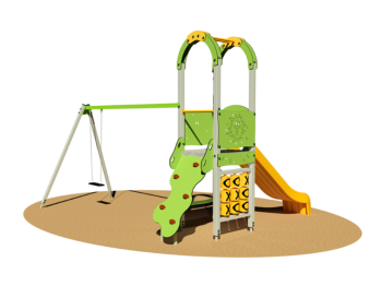 Giochipark Baloo turret 941M RA Rampe de jeux balançoire toboggan H150cm EN 1176