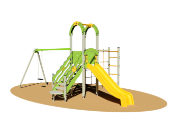Giochipark Martin Village 942M SG Playground step ladder swing gymnastic group