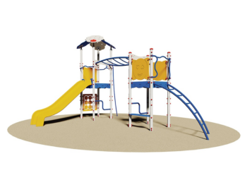 Giochipark Agadir Village 970 Aire de jeux EN 1176 H 355cm toboggan aire d'escalade 50m².