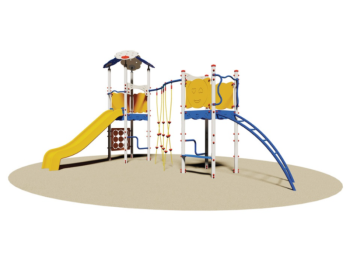 Giochipark Marrakech Village 971 Aire de jeux EN 1176 H 355cm toboggan aire d'escalade 44sqm
