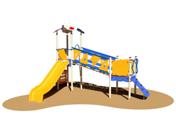 Giochipark Rigel Village 979 aire de jeux EN 1176 H 355cm toboggan aire de jeux 45m² 9 utilisateurs