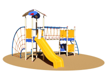 Giochipark Mizar Village 998 aire de jeux à échelle EN 1176 H 355cm toboggan pont surface 53sqm