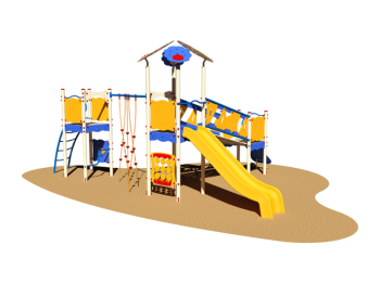 Giochipark Procton Village 982 SC aire de jeux H 355cm toboggan échelle 59sqm