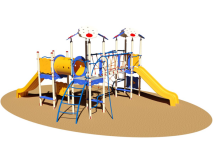 Giochipark Village Alcor ladder 984 SC Playground fall 185cm area 74sqm 14 users