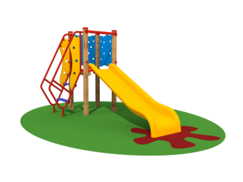 Giochipark Brigitte 1101 échelle d'escalade toboggan 3 utilisateurs chute 80cm Giochipark