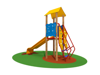 Giochipark Melissa Turret 1105 échelle de toit à grimper et à glisser 98cm Giochipark