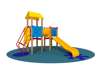 Giochipark Jasmine tourelle 1103 Giochipark FR 1176 bois pin chute 80cm 28sqm 5 utilisateurs