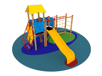 Giochipark Turret Mont Blanc 1106 Giochipark EN 1176 wood H fall 150cm 6 users