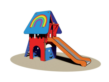 Giochipark Agnese tourelle 750 bois 7x7cm H 205cm échelle iroko coulissante inox