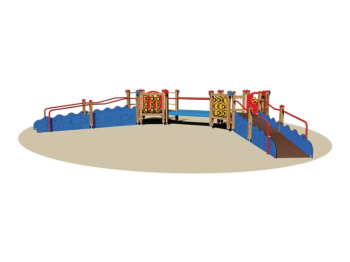 Giochipark Village Multiactivité 1004 Aire de jeux en bois stratifié EN 1176 880x770x140h cm