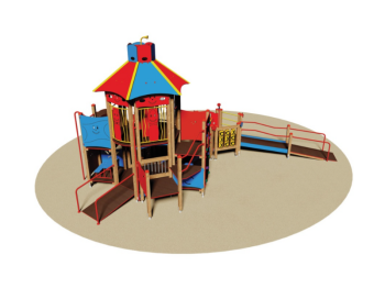 Giochipark Fun City 1003 structure de jeu bois pin tunnel nordique H145cm